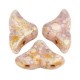 Les perles par Puca® Hélios beads Opaque mix rose/gold ceramic look 03000/15695